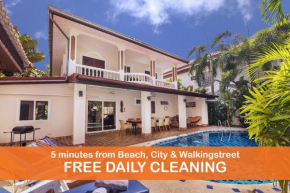 Villa Waree 5 minutes from Beach and Walking street